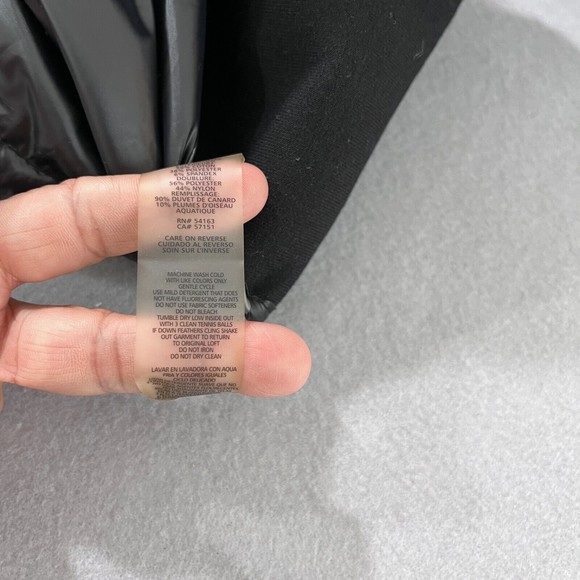 Calvin Klein Down Jacket Women Large Stretch Feather Panels Hooded Winter Parka - Picture 8 of 15